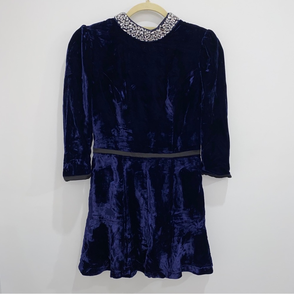 Velvet Open Back Romper - Picture 14 of 16